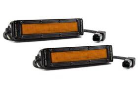 Dd6040p Diode Dynamics Stage Series 6 Sae/dot Amber Led Universal Flood Light Bar Pair