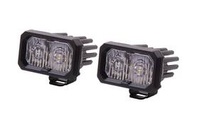 Dd6409p Diode Dynamics Stage Series 1.0 2 Inch Led Pod Light Pro - White Driving Sae Amber Backlight