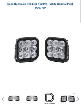 Dd6775p-gbfg Diode Dynamics Ss5 Led Pod Pro White Combo Pair