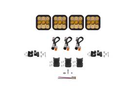 Dd6795 Diode Dynamics For Ss5 Sport Universal Crosslink 4-pod Lightbar - Yellow Combo