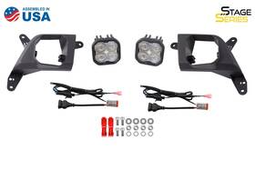 Dd6833 Diode Dynamics Ss3 Pro White Led Sae Fog Lights For 2019-21 Chevy Silverado 1500