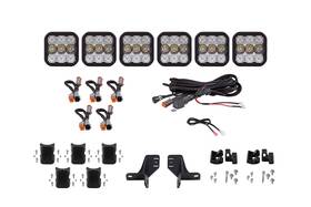 Dd7235 Diode Dynamics For Bronco Ss5 6-pod Crosslink Grille Lightbar Kit Sport - White