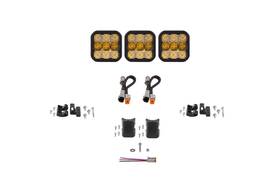 Dd7239-gbfg Diode Dynamics Ss5 Pro Universal Crosslink 3-pod Lightbar Yellow Combo