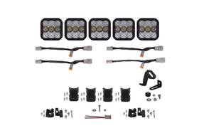Diode Dynamics Dd7242 Ss5 Pro Universal 5-pod Crosslink Lightbar - White Combo