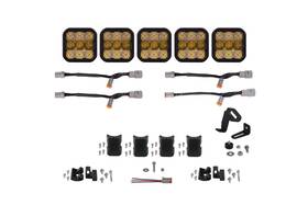 Diode Dynamics Dd7243 Ss5 Pro Universal 5-pod Crosslink Lightbar - Yellow Combo