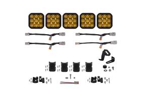 Dd7245 Diode Dynamics Ss5 Pro Universal 6-pod Crosslink Lightbar - Yellow Combo