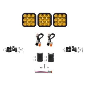 Dd7251 Diode Dynamics Crosslink Pro 3-pod 18.5 Inch 270w Driving Beam Yellow Led Light Bar
