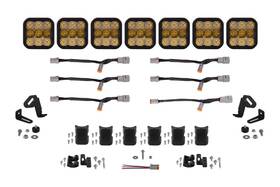 Dd7255 Diode Dynamics Ss5 Pro Universal 5-pod Crosslink Lightbar - Yellow Driving