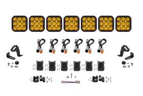 Dd7259-gbfg Diode Dynamics Ss5 Pro Universal Crosslink 7-pod Lightbar Yellow Driving