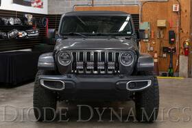 Dd7268 Diode Dynamics For Jeep Jl Ss5 4-pod Crosslink Grille Lightbar Kit Pro - White