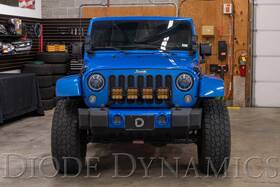 Dd7273-gbfg Diode Dynamics Jeep Jk Ss5 4-pod Crosslink Grille Lightbar Kit Pro Yellow Combo