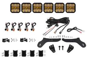 Dd7336-gbfg Diode Dynamics Ss5 Grille Crosslink Lightbar Kit For 2017-2020 Ford Raptor Sport Yellow Combo