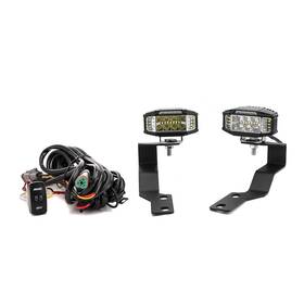 70201013 Dr 70104006 For 2005-2015 Toyota Tacoma 3.5 Inch Strobe Led Ditch Light Kit With Amber Drl Brackets