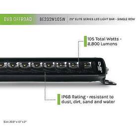 Be20sw105w Dv8 Offroad 20 Elite Series Led Light Bar - Inch