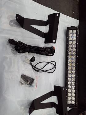 Dy-zt249 Dy Led004 Wi001-a For 2019 5th Gne Ram 1500 22 Ftft Led Light Bar Bumper Grille Mounts Wire Kit