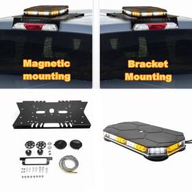 Dy-70105007 Dyso No-drilling Cab Mount With 14ftft Magnetic Strobe Light Bar For 2015-2024 Ford F-150