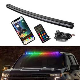 Dy-70202022 Dyso Curved 42 Inch 240w Rgbw Light Bar Multicolor Offroad For Ford Jeep Car Truck Suv
