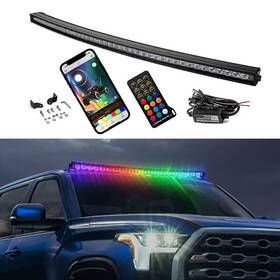 Dy-70202023 Dyso Curved 50 Inch Rgb Chasing And White Led Light Bar Offroad For Ford F-150 F-250 F-350
