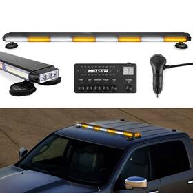 Dy-70207011 Dyso For Pickup Truck 50ftft Cob Led Flashing Strobe Light Bar Amber/white Warning