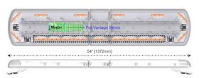 12-51312-es Ecco Light Bar 12 Pro Vantage Series Led Bulb 54 Inch Length 17