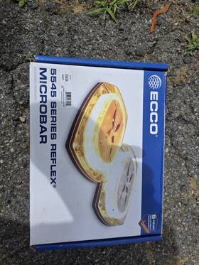 5545a Ecco 5545 Reflex Amber Light Bar Mini
