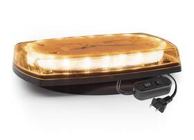 Ecco Safety Group 5540ca-vm 10 Inch Microbar 12-24v Vacuum Mount Clear Lens Amber Leds Class I