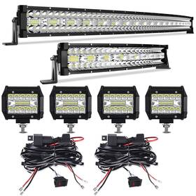 1122w Editop 750266736600 Led Light Bar Kits 52 Inch 22 450w Curved Triple
