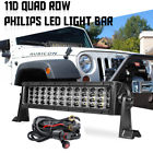 Edsvfdsvdfs12n4 Unbranded Quad Row Led Light Bar Driving Spot Flood Combo