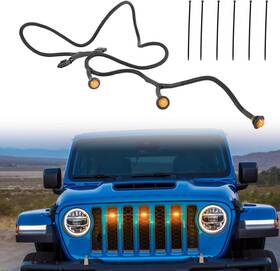 Egqp1184 Eg-auto Pre-runner Led Grille Light Kit For Jeep Wrangler Jl Jlu Sports 2/4 Doors 18-22