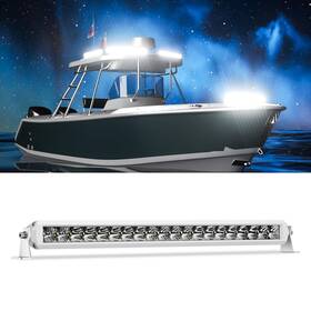 S5d6 Ek Ennoking 22 Inch Led Light Bar Single Row White Marine Spotlight Super Br