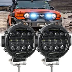 Falconstar 414799631932 7 Inch Round Led Work Light Bar 60w Flood Spot Combo Beam Lig