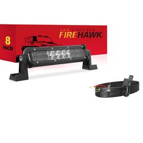 Te-dt8 Firehawk Inch 30 000lm Led Light Bar 8 Spot Flood Combo For Trucks Atvs Suvs