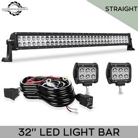 Dy180whm2p18woswirdb Galtopcarparts 32inch Led Light Bar Spot Flood Combo 2x 4 Inch Pods Wiring For Jeep Truck Suv 12v