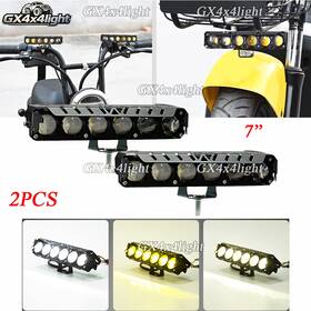 Tj209 Gx4x4light 2pcs 7inch White Yellow Led Work Light Bar Spot Fog Lamp Offroad Driving Truck