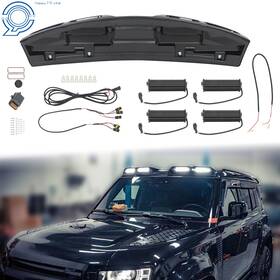 Hp144171 Happy19star Roof Light Bar Fit For Land Rover Defender 2020-2024 Gloss Black Modified Lights