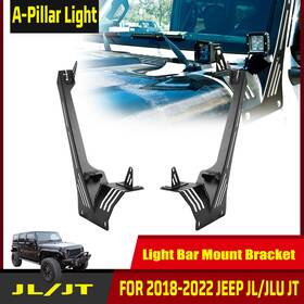 Njl01e101-bx Hawkley A-pillar Light Bar Mount Bracket For 2018-2025 Jeep Wrangler Jl / Gladiator Jt