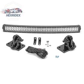 He He-7010200601 32 Inch Light Bar With Bumper Brackets And Tow Hook Wiring For Ram 2500/3500/4500 10-18
