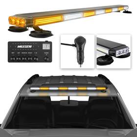 He-70207011 He 50ftft Cob Led Amber/white Rooftop Double Side Emergency Strobe Warning Light Bar