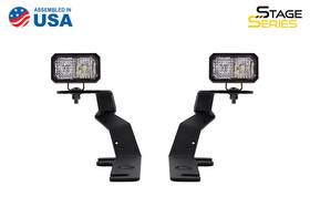 Ss3dtch-1037-dd6573-gbfg Headlightsdepot Stage Series 2 Inch Led Ditch Light Kit For 2015-2020 Ford F-150 Pro White Combo