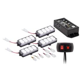 Heise 086429364978 Municipality Series Bolt-on Mount White Led Strobe Light Kit