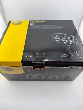 358176821 Hella Black Magic Led Cube Kit 3.2 Spot New Open Box