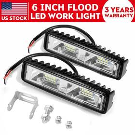 Swbq4lg54vqyk Hello-motorcycle 2x 6inch 48w Led Work Light Bar Flood Fog Lamp Offroad Driving Truck Suv Atv
