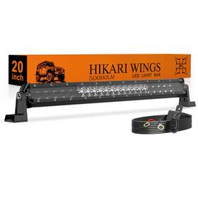 H-ct4-20 Hikari Wings 2026 New 20 Inch Led Light Bar 50 000lm Off Road 50w Spot Floo