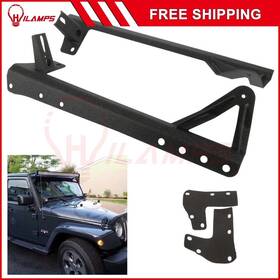 12506739 Hilamps 52 Inch Led Light Bar Windshield Mount Bracket For Jeep Wrangler Jk 07-17 V6