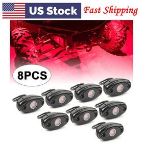 Hkseller-au 550741705141 4 Pcs Car Led Pods Rock Lights For Jeep Off Road Atv Suv Truck Under Body