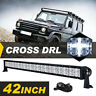 Hktm00667 Unbranded Cree Dual Row Led Light Bar Cross Drl Spot