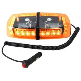88466710123133 Hqrp 24 Led High Power Mini Light Bar Amber Warning Strobe With Magnetic Base Fo