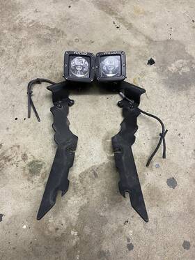 70-356-p1 Ijdmtoy Steel Constructed Off-road Ditch Light Bracket Mount For 2019-up Ram 1500 And Trx