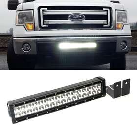Fs35fs918 Ijdmtoy 96w Led Light Bar With Lower Bumper Mounting Bracket Wirings For 09-14 Ford F-150