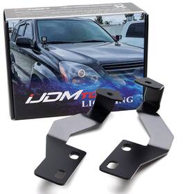 Fs70fs323-p1 Ijdmtoy Hood Hinge Mount A-pillar Led Ditch Light Bracket For Lexus 03-09 Gx470 J120 Lc